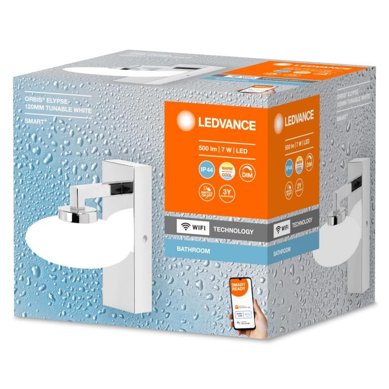 Aktion: Nur noch angezeigter Bestand verfügbar - LEDVANCE SMART+ WIFI Orbis Elypse Wandleuchte IP44 Tunabele White